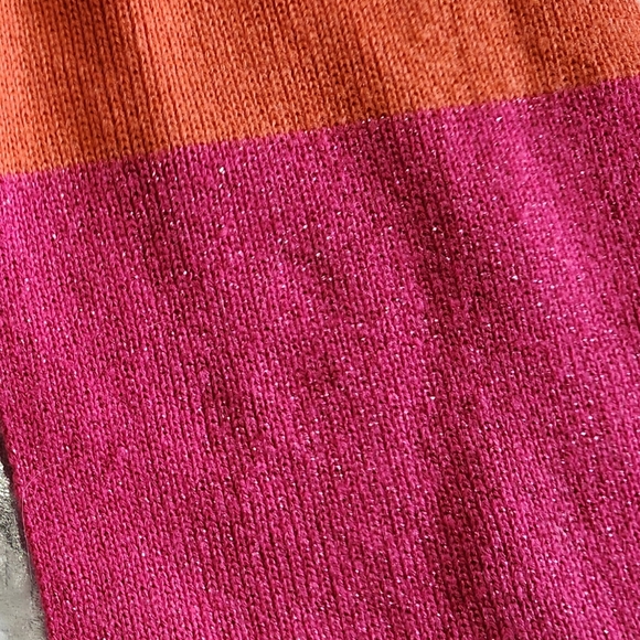 Lane Bryant Women's(OS) Orange and Shimmer Pink Scarf - Picture 5 of 7